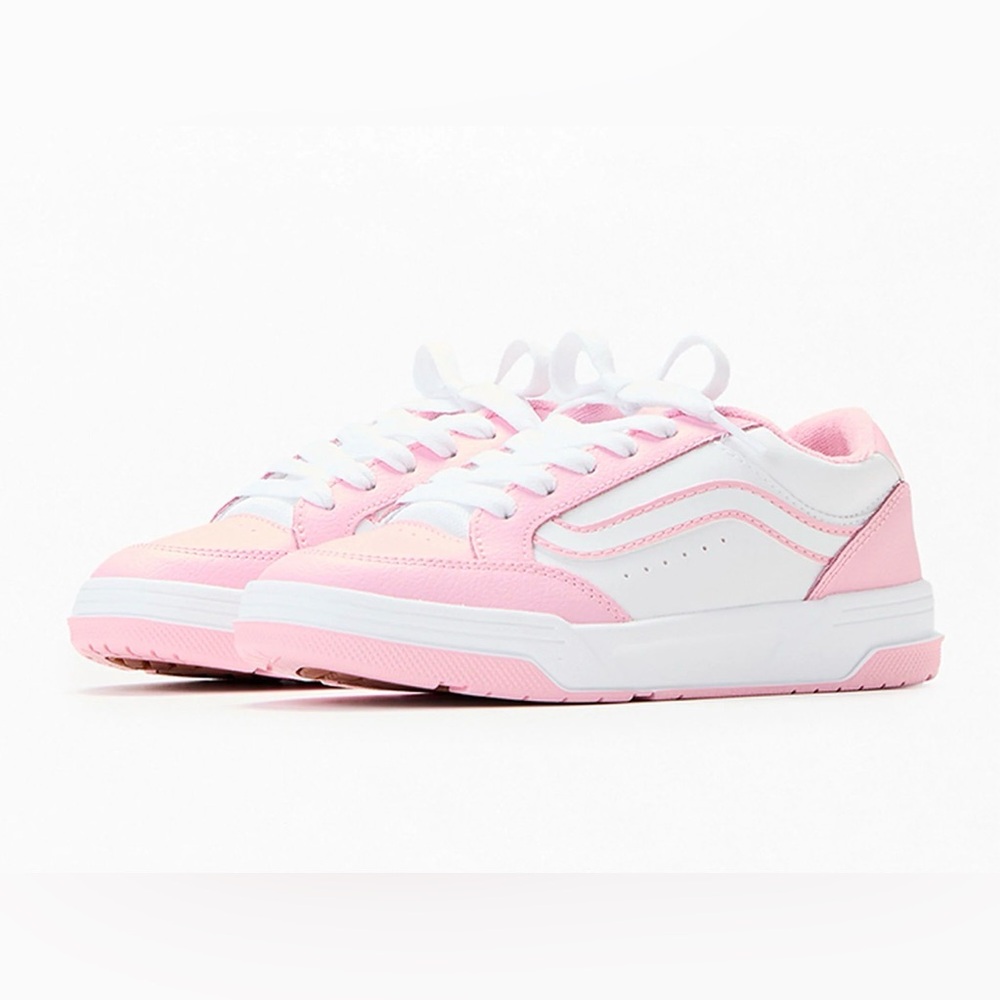Vans Pink and White Women's Sneakers